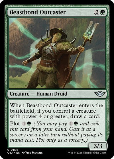 Beastbond Outcaster (Outlaws of Thunder Junction) Light Play Foil