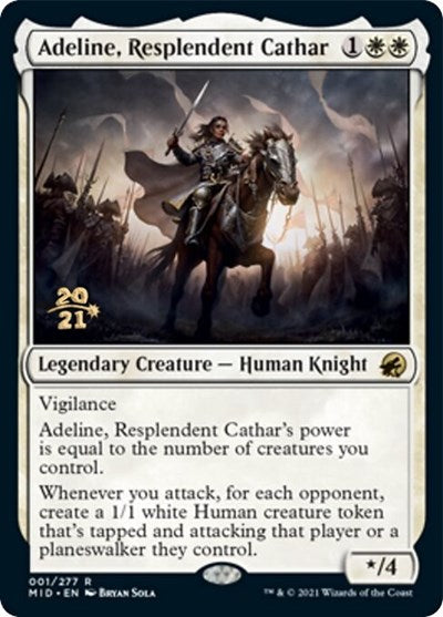 Adeline, Resplendent Cathar (Promos: Prerelease Cards) Light Play Foil