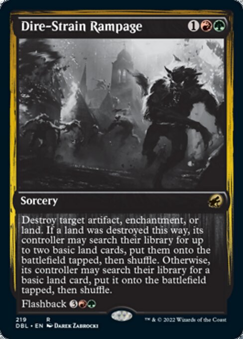 Dire-Strain Rampage (Innistrad: Double Feature) Near Mint Foil