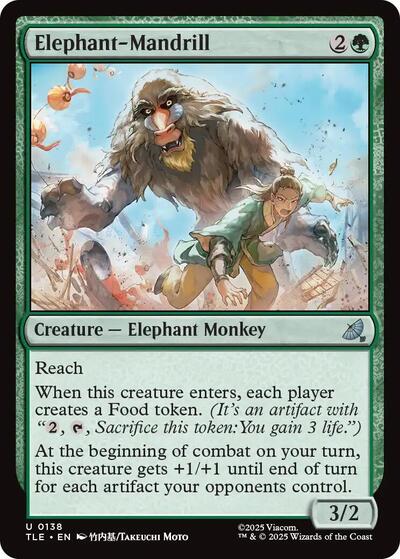 Elephant-Mandrill (Avatar: The Last Airbender: Eternal-Legal) Light Play Foil