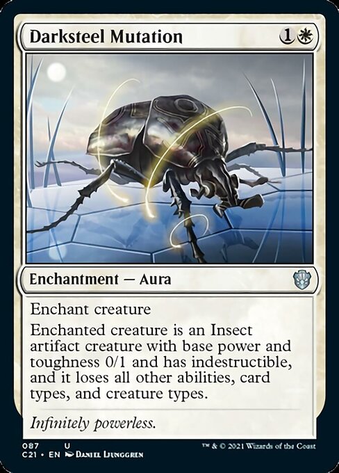 Darksteel Mutation (Commander 2021 Strixhaven) Light Play