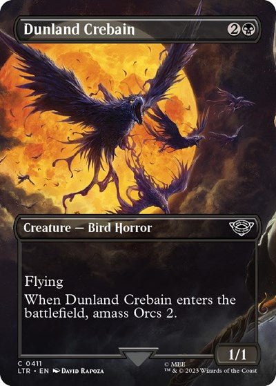 Dunland Crebain (Borderless) (Universes Beyond: The Lord of the Rings: Tales of Middle-earth) Near Mint Foil