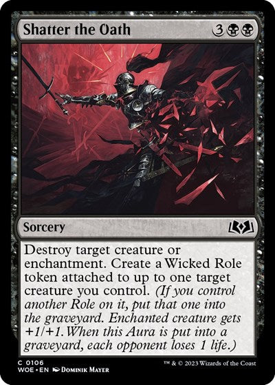 Shatter the Oath (Wilds of Eldraine) Light Play