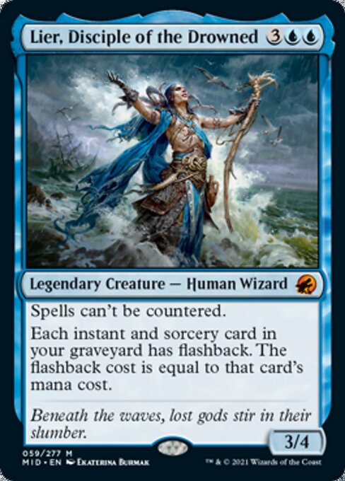 Lier, Disciple of the Drowned (Innistrad: Midnight Hunt) Damaged / Poor