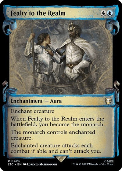 Fealty to the Realm (Showcase Scrolls) (Commander: The Lord of the Rings: Tales of Middle-earth) Near Mint Foil