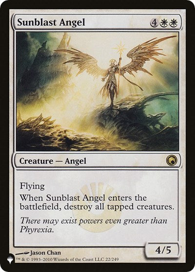 Sunblast Angel (The List) Near Mint Foil
