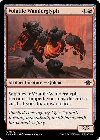 Volatile Wanderglyph (The Lost Caverns of Ixalan) Light Play Foil