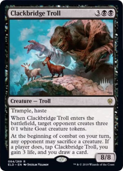 Clackbridge Troll (Promo Pack: Throne of Eldraine) Near Mint