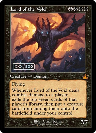 Lord of the Void (Retro Frame) (Serial Numbered) (Ravnica Remastered) Near Mint Foil