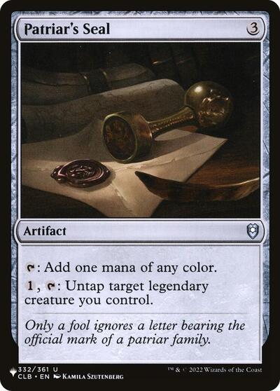 Patriar s Seal|0|0|0.00