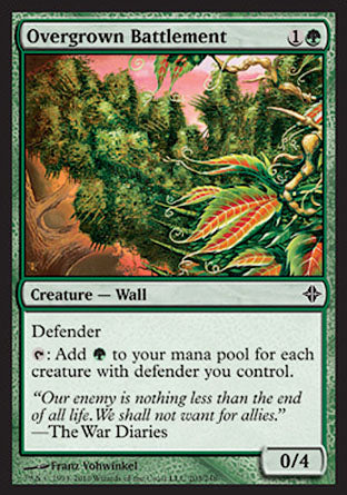 Overgrown Battlement (Rise of the Eldrazi) Damaged / Poor Foil