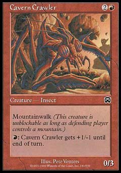 Cavern Crawler (Mercadian Masques) Medium Play Foil