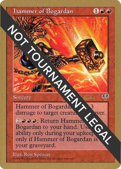 Hammer of Bogardan - 1997 Janosch Kuhn (MIR) (World Championship Decks) Light Play