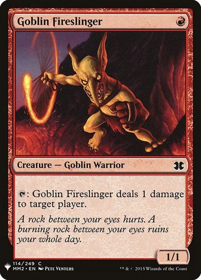 Goblin Fireslinger (Mystery Booster) Light Play