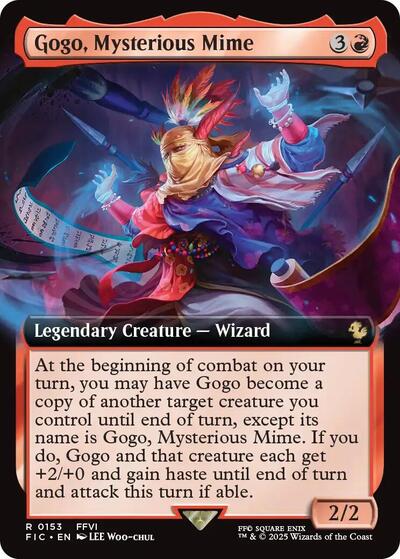 Gogo, Mysterious Mime (Extended Art) (Commander: FINAL FANTASY) Near Mint Foil