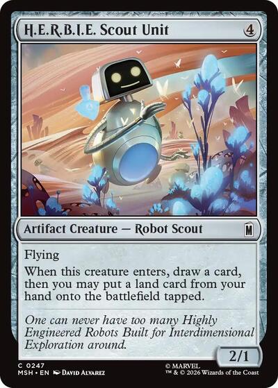 H.E.R.B.I.E. Scout Unit (Marvel Super Heroes) Near Mint Foil