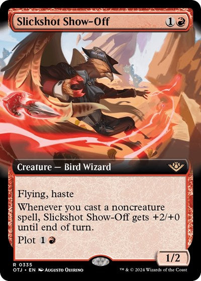 Slickshot Show-Off (Extended Art) (Outlaws of Thunder Junction) Near Mint Foil