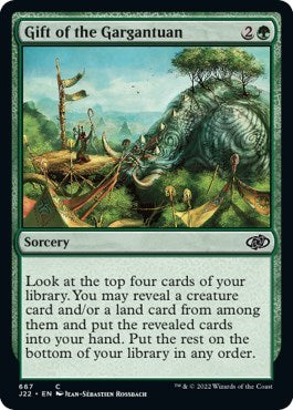 Gift of the Gargantuan (Jumpstart 2022) Light Play