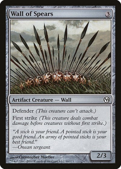 Wall of Spears (Duels of the Planeswalkers) Light Play