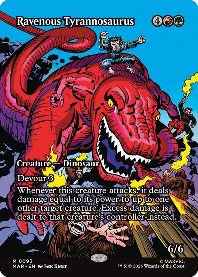 Ravenous Tyrannosaurus (Borderless) (Marvel Eternal-Legal) Near Mint