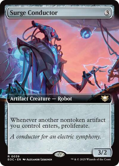Surge Conductor (Extended Art) (Commander: Edge of Eternities) Near Mint