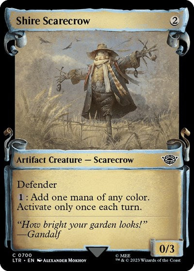 Shire Scarecrow (Showcase Scrolls) (Universes Beyond: The Lord of the Rings: Tales of Middle-earth) Medium Play Foil