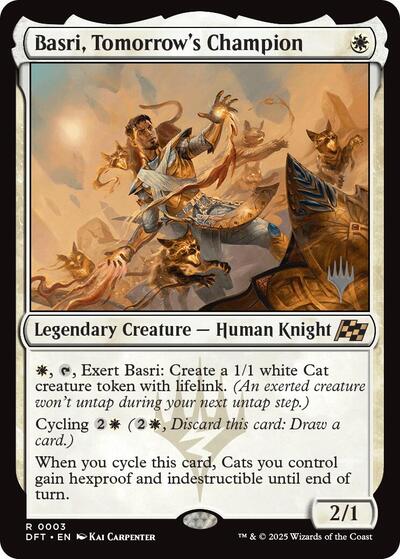 Basri, Tomorrow's Champion (Promo Pack: Aetherdrift) Near Mint Foil