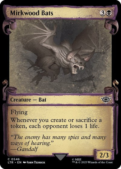 Mirkwood Bats (Showcase Scrolls) (Universes Beyond: The Lord of the Rings: Tales of Middle-earth) Near Mint Foil