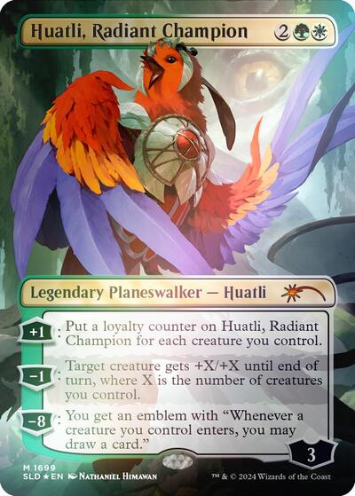 Huatli, Radiant Champion (Rainbow Foil) (Secret Lair) Light Play Foil