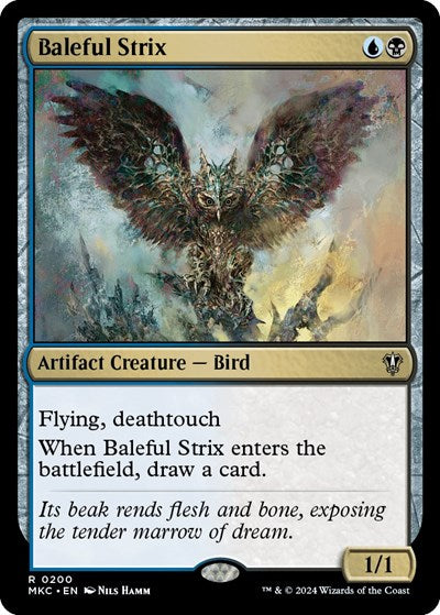 Baleful Strix (Commander: Murders at Karlov Manor) Near Mint