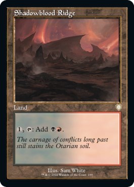 Shadowblood Ridge (Commander: The Brothers' War) Light Play