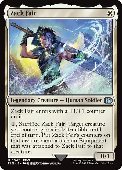 Zack Fair (Universes Beyond: FINAL FANTASY) Light Play Foil