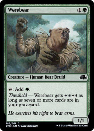 Werebear (Dominaria Remastered) Light Play