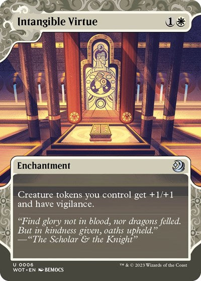 Intangible Virtue (Wilds of Eldraine: Enchanting Tales) Near Mint Foil