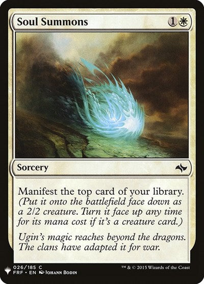Soul Summons (Mystery Booster) Light Play