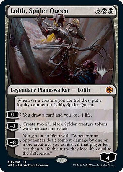 Lolth, Spider Queen (Promo Pack: Adventures in the Forgotten Realms) Near Mint Foil