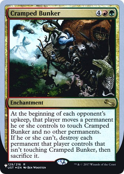 Cramped Bunker (The List) Near Mint Foil