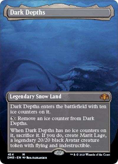 Dark Depths (Borderless) (Dominaria Remastered) Heavy Play
