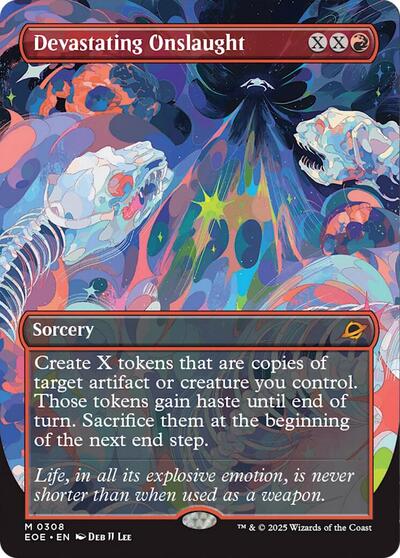 Devastating Onslaught (Borderless) (Edge of Eternities) Light Play
