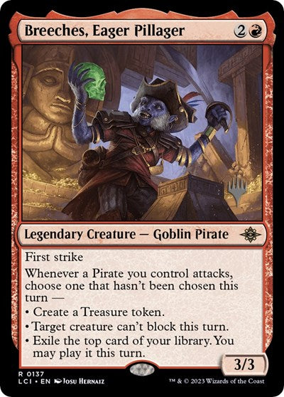 Breeches, Eager Pillager (Promo Pack: The Lost Caverns of Ixalan) Near Mint Foil