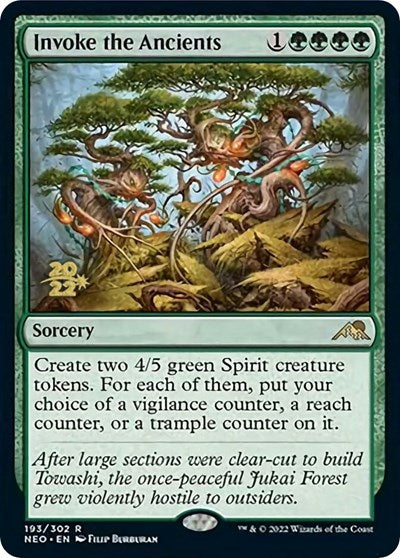 Invoke the Ancients (Promos: Prerelease Cards) Light Play Foil