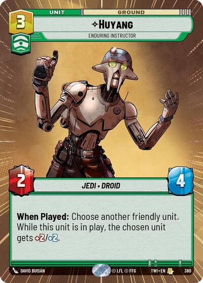 Huyang Enduring Instructor (Hyperspace) (Twilight of the Republic) Near Mint Foil