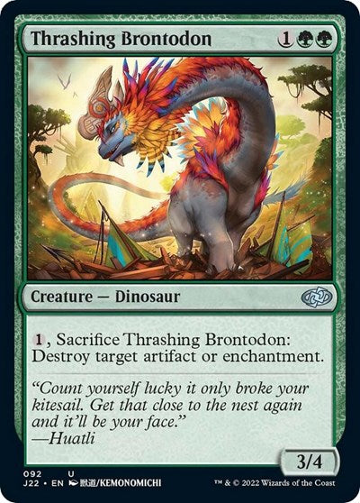 Thrashing Brontodon (Jumpstart 2022) Near Mint