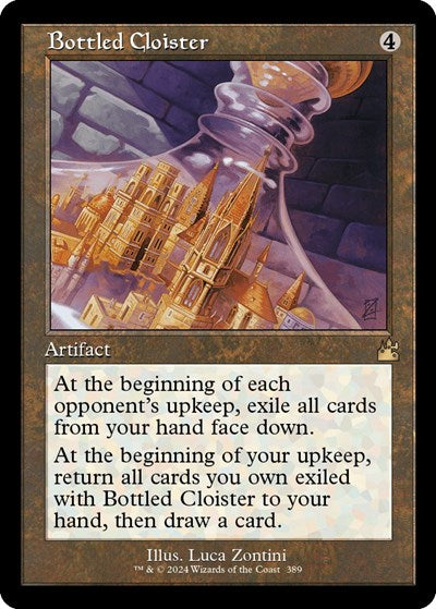Bottled Cloister (Retro Frame) (Ravnica Remastered) Light Play Foil