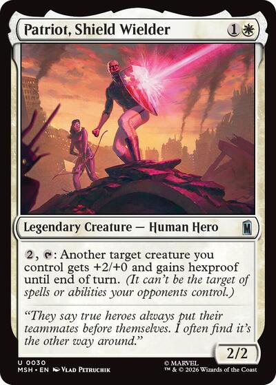 Patriot, Shield Wielder (Marvel Super Heroes) Near Mint Foil
