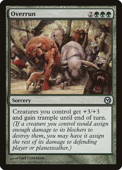 Overrun (Duels of the Planeswalkers) Medium Play