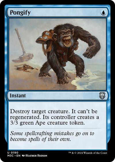 Pongify (Ripple Foil) (Commander: Modern Horizons 3) Near Mint Foil