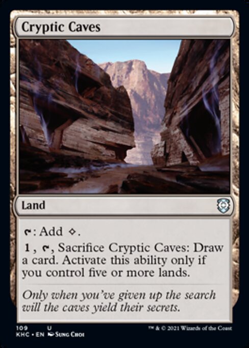 Cryptic Caves (Commander 2021 Kaldheim) Medium Play