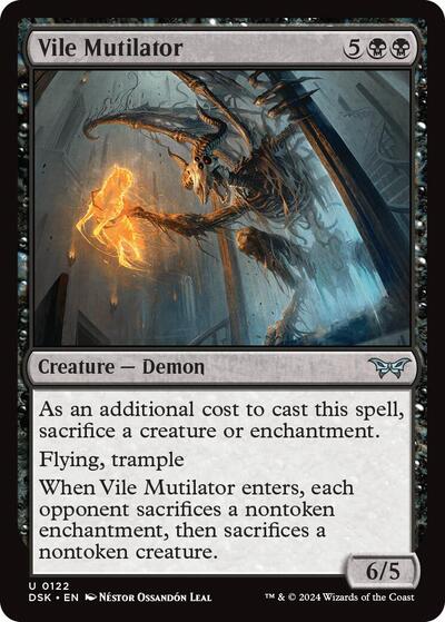 Vile Mutilator (Duskmourn: House of Horror) Light Play