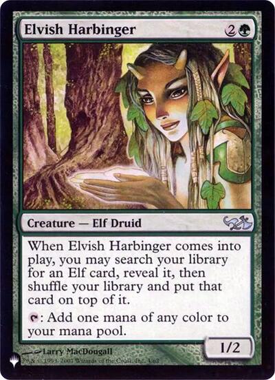 Elvish Harbinger (Retro Frame) (The List) Near Mint